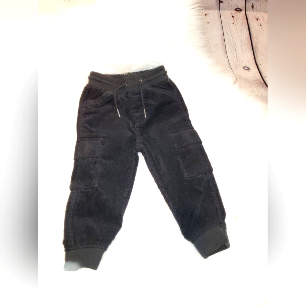 Gap Courdaroy cargo pants, Black, Size18-24Mo